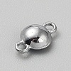 Faceted Glass Flat Round Connector Charms FIND-WH20042-56I-2