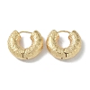 Texture Rings Brass Hoop Earrings for Women EJEW-H006-06A-G-1