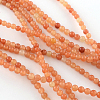 Natural Red Aventurine Round Beads Strands X-G-S148-8mm-1