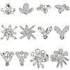 12Pcs 6 Styles Alloy Glass Cabochons DIY-GF0013-78-6