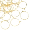 SHEGRACE Brass Hoop Earring Findings XGRPCH295-217G-2