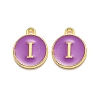 Golden Plated Alloy Enamel Charms LS-ENAM-Q437-12I-1