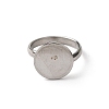 Adjustable 304 Stainless Steel Finger Rings Components STAS-L193-P01-14mm-2
