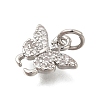 Rack Plating Brass Micro Pave Cubic Zirconia Charms KK-I716-05P-2