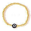 Golden Glass Seed Beaded Stretch Breacelets CZ4431-5-2