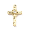 Alloy Rhinestone Pendants FIND-U026-23G-1