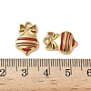 304 Stainless Steel Enamel Pendants STAS-L300-012G-41-3