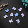 Rabbit Head Glass Cabochons PW-WG7DE7E-01-1