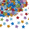 480Pcs 8 Colors EVA Glitter Powder Stickers DIY-SP0001-84-1