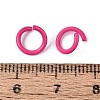 Spray Painted Iron Open Jump Rings IFIN-T017-04B-17-2