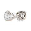 Brass Micro Pave Clear Cubic Zirconia Charms CU-CBAA571-12P-2