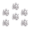 Tibetan Style Alloy Tiger Head Pendants TIBEP-PH0004-85-1