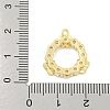 Brass Micro Pave Clear Cubic Zirconia Pendants KK-S386-06G-3