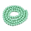 Opaque Solid Color Imitation Jade Glass Beads Strands LS-EGLA-A044-P6mm-D14-3