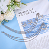 2Pcs Butterfly Alloy Shoe Charms AJEW-ME0003-05-3