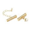 Brass Cubic Zirconia Chain Extender KK-F893-01G-2