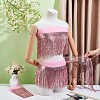 Polyester Fringe Lace Trim DIY-WH0671-008F-3