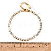 304 Stainless Steel Rhinestone Cup Chain Bracelets for Women BJEW-G753-01G-01-5