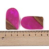 Resin & Wood Pendants WOOD-F015-13G-3