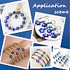 4 Strands 2 Styles Handmade Evil Eye Lampwork Beads Strands LAMP-LT0001-14-5