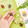 DICOSMETIC 9Pcs 9 Style Natural & Synthetic Gemstone Pendants G-DC0001-01-2