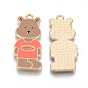 Alloy Enamel Pendants X-ENAM-T011-07KC-RS-2