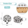 SUPERFINDINGS 120pcs Tibetan Style Zinc Alloy Spacer Beads FIND-FH0005-48-2