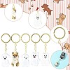Iron Plastic Keychains KEYC-FZC0001-001B-G-5