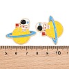 Space Planet Alloy Enamel Cabochons AL-CBA1A6F-07KCG-F-3