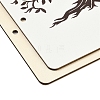 Printed Wooden 2-Ring Loose Leaf Binder Postcard Photo Album Cover DIY-XCP0003-83B-2