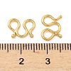Brass S-Hook Clasps KK-H532-07A-G-3