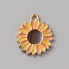 Thanksgiving Day Alloy Enamel Pendants PALLOY-WH0107-02C-KCG-1