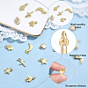 20Pcs 5 Styles Brass Pendants KK-BBC0025-51-6