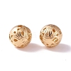 Brass Hollow Round Beads KK-P226-32CG-2