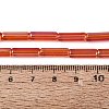 Electroplate Transparent Glass Beads Strands EGLA-Q132-02A-C02-4