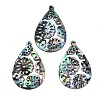 Acrylic Shell Pendants OACR-B039-03-1