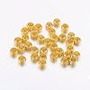 Brass Crimp Beads X-KK-L022-G-1