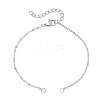 304 Stainless Steel Cable Chain and Satellite Chain Bracelet Making AJEW-JB01480-1