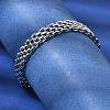 201 Stainless Steel Link Chain Bracelets for Women Men STAS-T077-20P-01-3