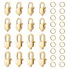 Unicraftale 16Pcs 2 Size Ion Plating(IP) 304 Stainless Steel Lobster Claw Clasps STAS-UN0040-76A-1