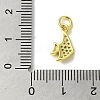 Real 18K Gold Plated Brass Pave Cubic Zirconia Pendants KK-M283-12A-01-3