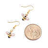 Bee Theme Enamel Dangle Earrings EJEW-JE04808-6
