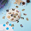 Boutigem 28Pcs 14 Style Printed Alloy Pendants FIND-BG0001-04-6