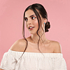 4 Pairs Two Tone 304 Stainless Steel Chunky Huggie Hoop Earrings with Enamel for Women EJEW-DC0001-37-7
