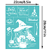 Self-Adhesive Silk Screen Printing Stencil DIY-WH0338-143-2