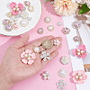30Pcs 15 Styles Resin Rhinestone & Alloy Cabochons DIY-NB0014-60-3