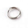 201 Stainless Steel Split Ring STAS-WH0026-03A-2
