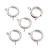 304 Stainless Steel Spring Ring Clasps STAS-E104-09C-P-1