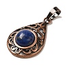 Natural Dyed Lapis Lazuli Pendants G-H065-02R-16-2