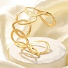 304 Stainless Steel Cuff Bangles STAS-Z108-07G-1